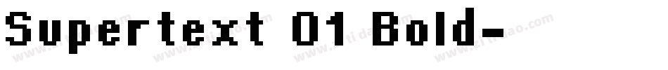Supertext 01 Bold字体转换